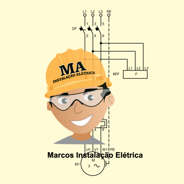 PARTIDA DE BOMBA TRIFÁSICA  MANUAL E AUTOMÁTICO POR CHAVE BOIA  INFERIOR E SUPERIOR CIRCUITO DE COMANDO 220V BIFÁSICO - Image 2