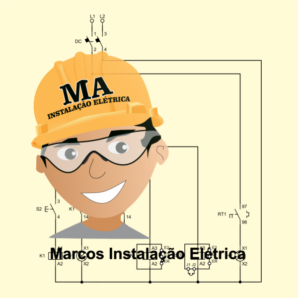 PARTIDA DE BOMBA TRIFÁSICA MANUAL E AUTOMÁTICO POR RELÉ DE NÍVEL SUPERIOR - Image 3