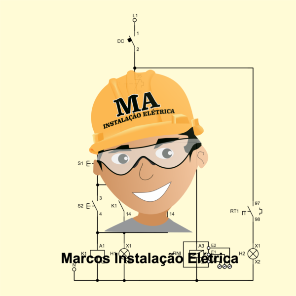 PARTIDA DE BOMBA MONOFÁSICA 220V FASE E NEUTRO  MANUAL E AUTOMÁTICO RELÉ DE NÍVEL INFERIOR E POR CHAVE BOIA SUPERIOR - Image 3